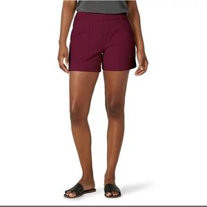 Women’s Lee Pull on Utility Shorts, Red, Size 8